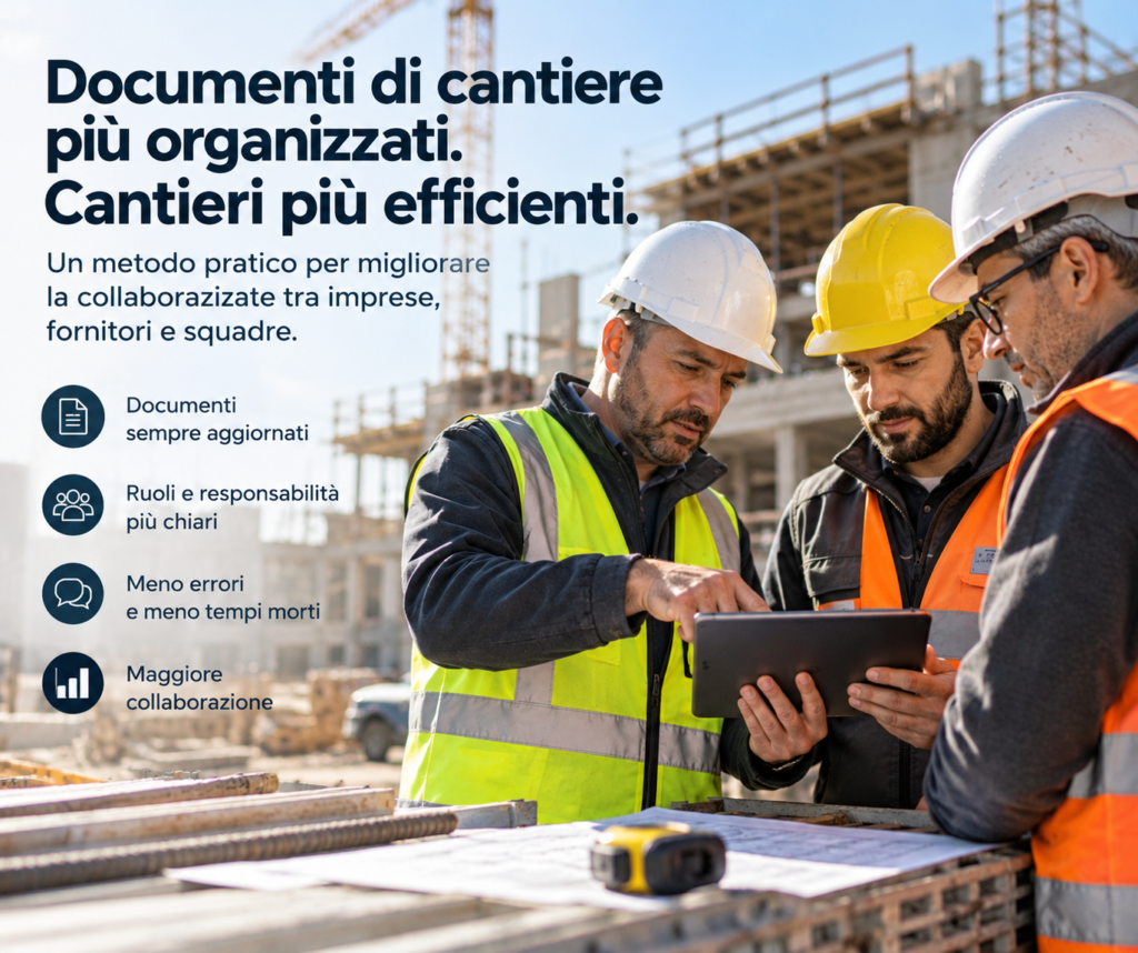 Operativo: piano in 30 giorni per presenze, squadre e responsabilità in cantiere