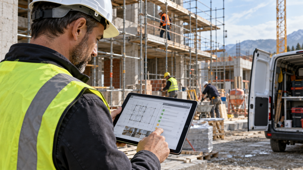 Construction digitalization: an effective method to reduce paper, travel, and waste on site